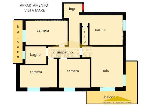 Planimetria Appartamento in vendita a Massa